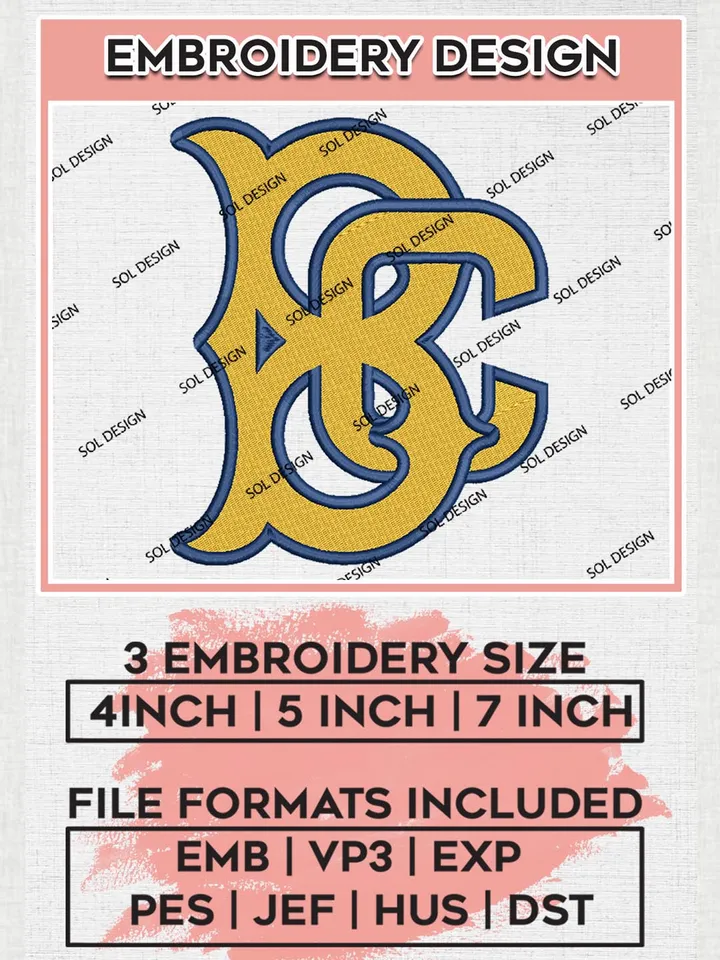 MiLB Brooklyn Cyclones Embroidery Design Files, MiLB Brooklyn Cyclones Logo, Minor League Baseball Logo Embroidery Designs, MiLB embroidery designs, Machine embroidery designs, Digital Download