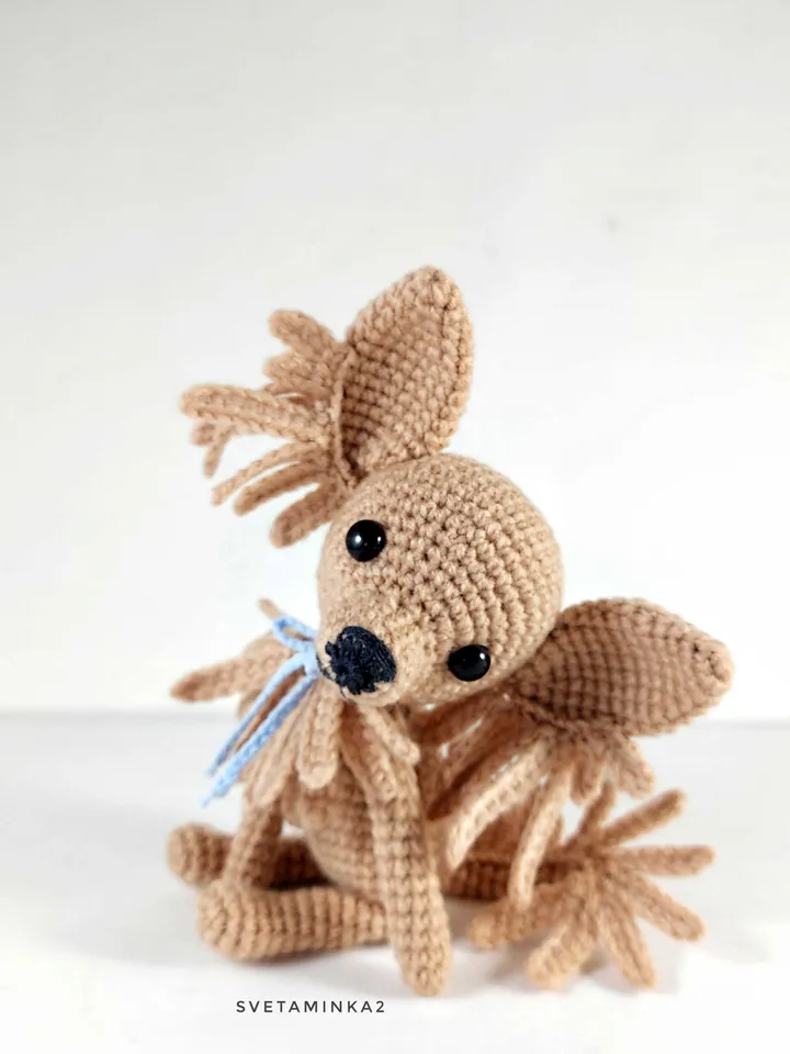Chihuahua Crochet Pattern Amigurumi Dog. Digital Download. PDF.