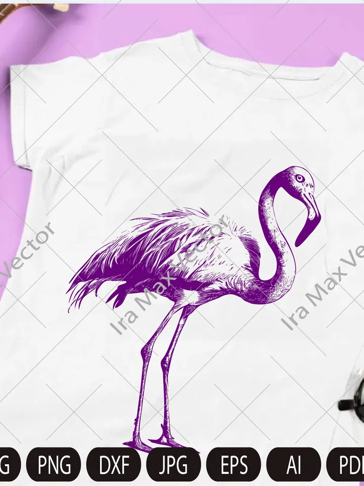 FLAMINGO SVG , Flamingo bird Svg, Flamingo Cut File , Bird Svg, Flamingo Clipart, Exotic birds, Flamingo Silhouette