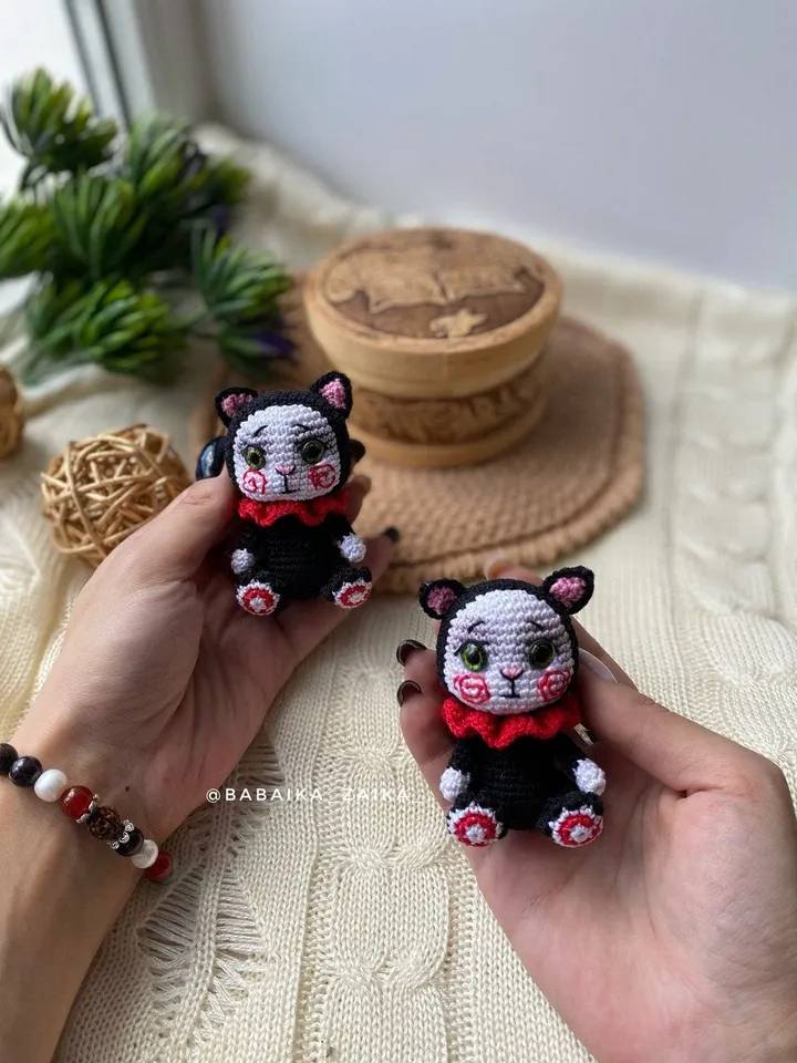PDF Crochet Billy, Creepy Horror doll, Amigurumi cat, Voodoo Accessory, Halloween Crochet Pattern, Monster Doll Crochet Pattern