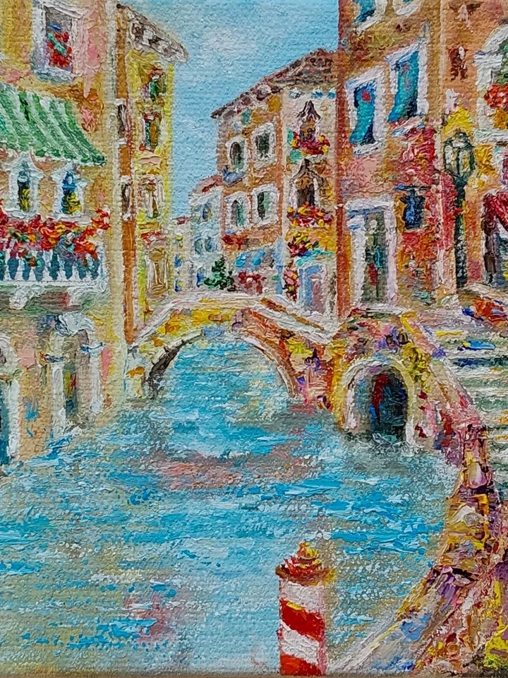 Venice. Oil painting. Canvas on a wide stretcher. Author's work