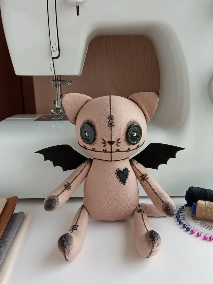 Handmade Cat Doll – Brown