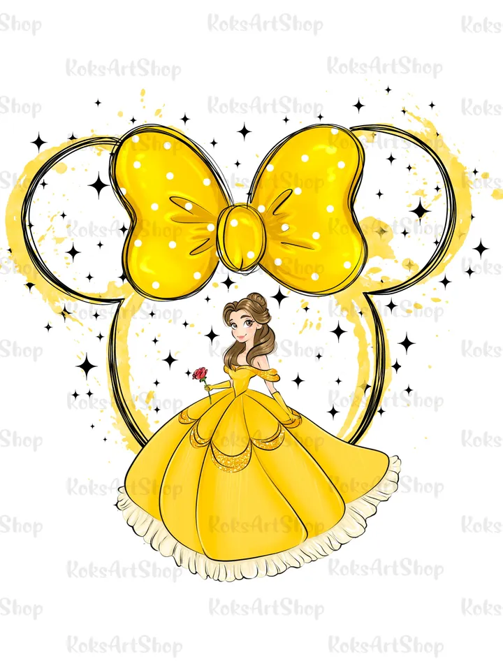 All princess Watercolor Princess PNG, Princess clipart png, Family vacation clipart, Family vacation png, Family trip, All princess design