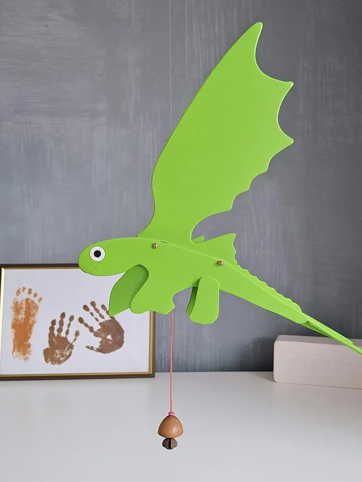 Wooden Flying Dragon β Handcrafted Balancing Toy for Kids and Adults | Unique Fantasy Gift & Hanging Decor for Home or Nursery