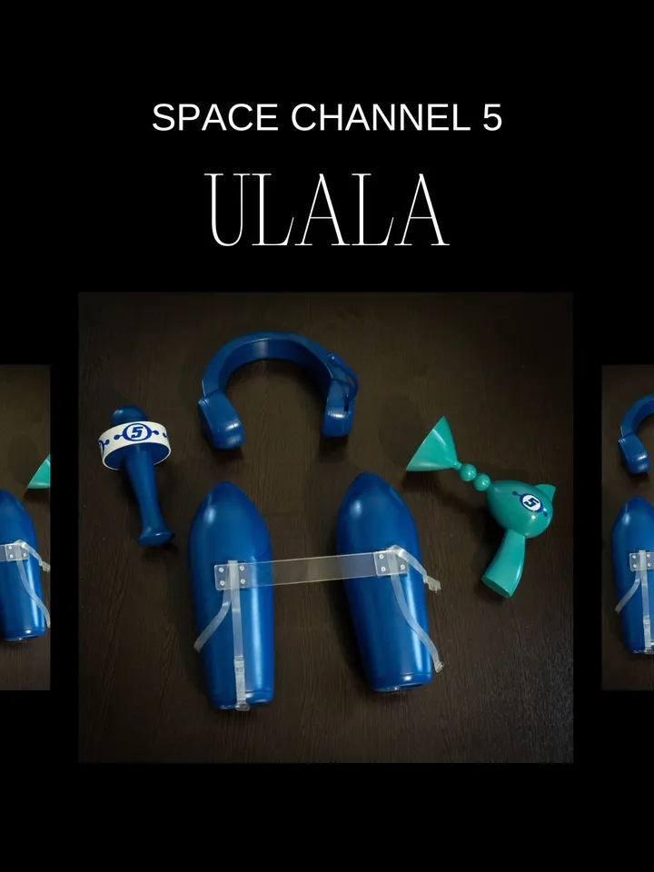 Ulala Cosplay Full Set – Blaster, Headphones, Microphone, Backpack