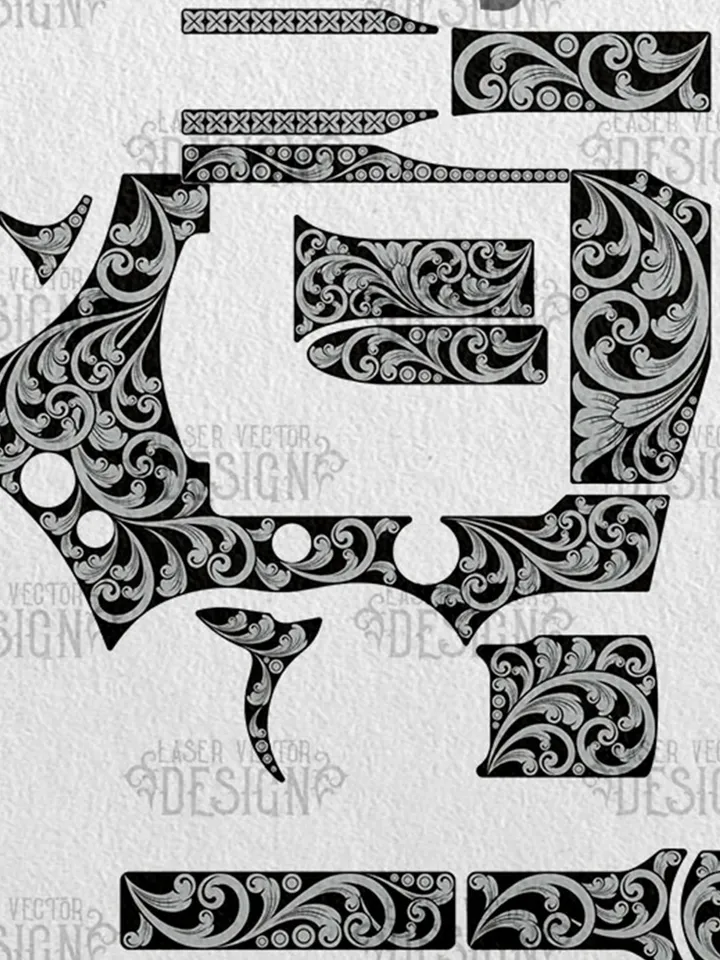 VECTOR DESIGN Colt Python 6, 3 in Scrollwork
