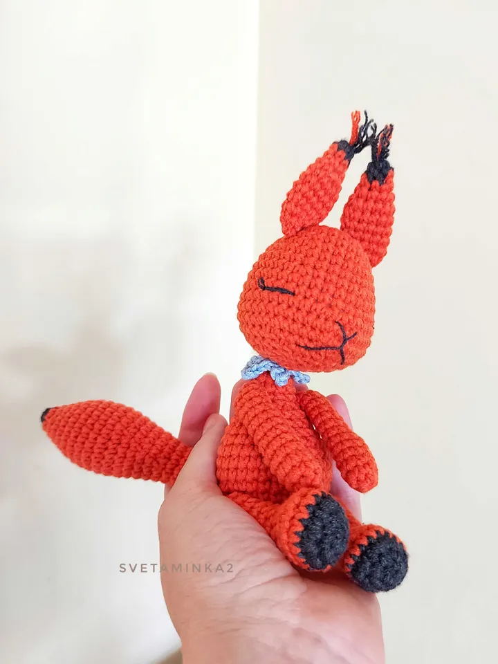 Squirrel Crochet Pattern Cute Amigurumi Animal Toy. Digital Download. PDF.