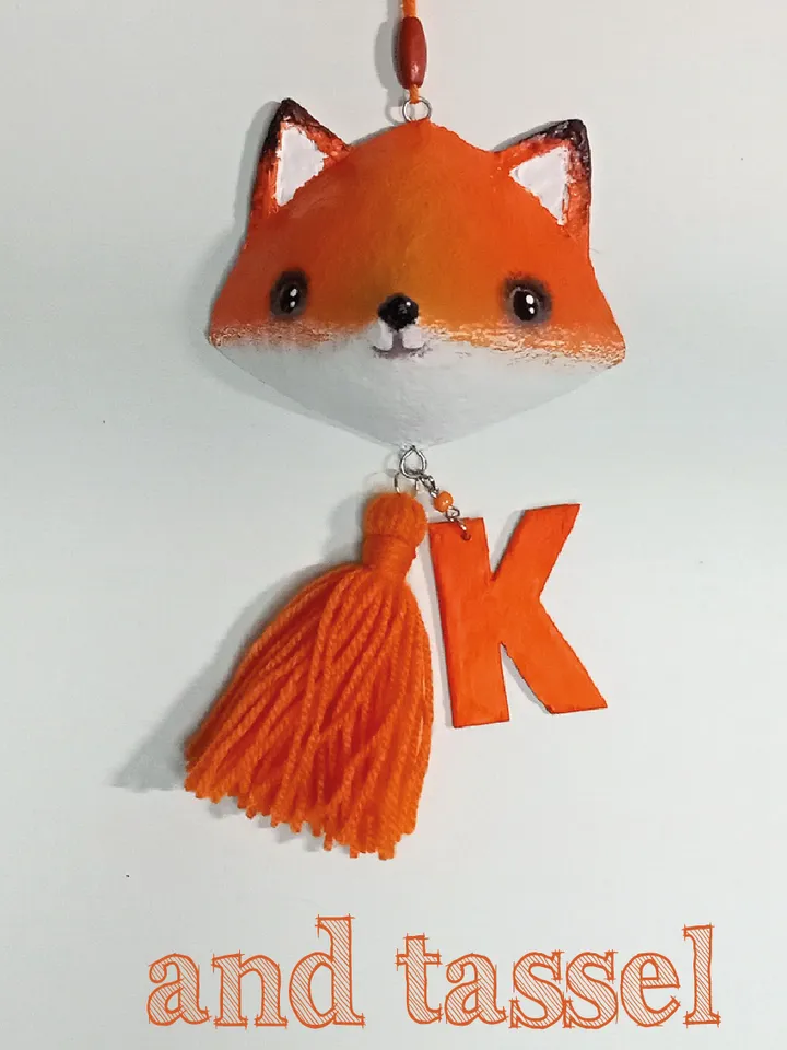 Custom fox head paper mache wall mount/Personalized faux taxidermy paper mache animals head/Cute animals head sculpture wall hanging