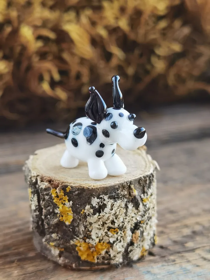 Miniature Great Dane figurine GLASS FIGURINES Great Dane GIFTs Great Dane ornament Custom pet portrait Glass Great Dane decor Dollhouse