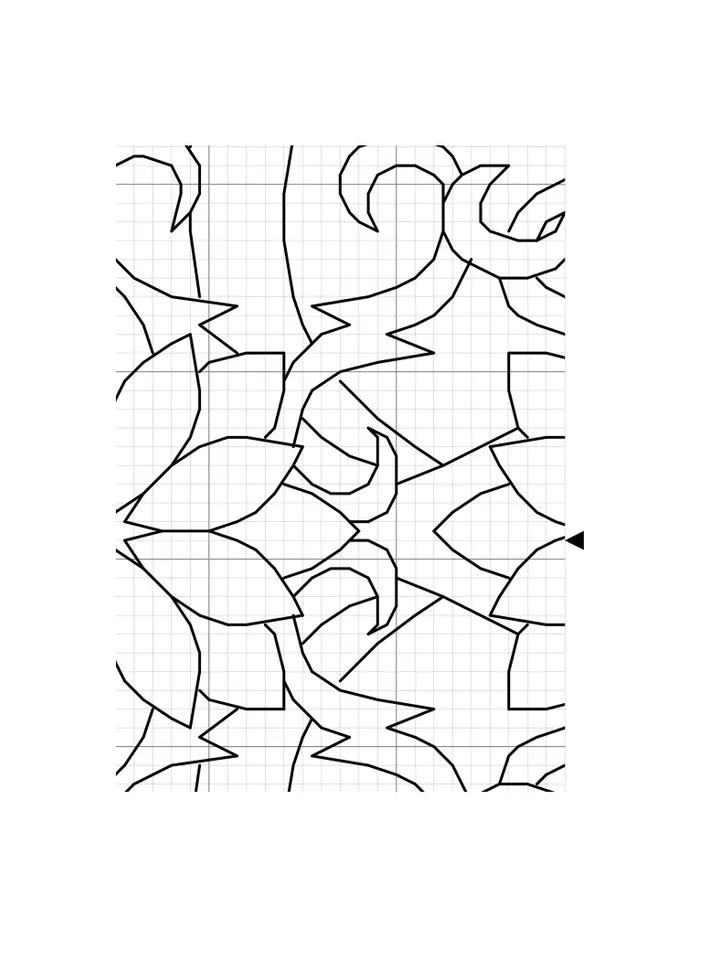 Floral mandala blackwork pattern PDF download Mandala ornament Backstitch chart, Simple mandala for hand embroidery PDF, Mandala art #W46