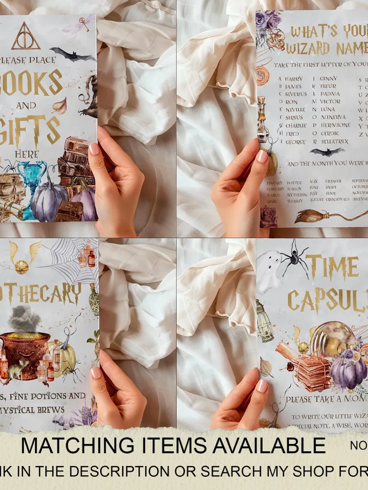 The Chosen One Birthday Party; Photo Banner Wizard Birthday Party; Magic School 1st Birthday; Editable Wizarding World PhotoProp Banner; a1