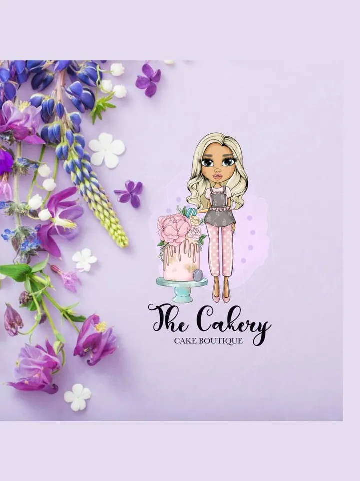 Amazing baking shop premade logo design, sweets logo, cake designer logo