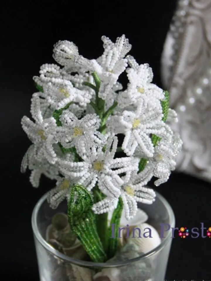 Beaded Flowers pattern | Hyacinth | Seed bead patterns | Beadwork pattern | Digital Download - PDF