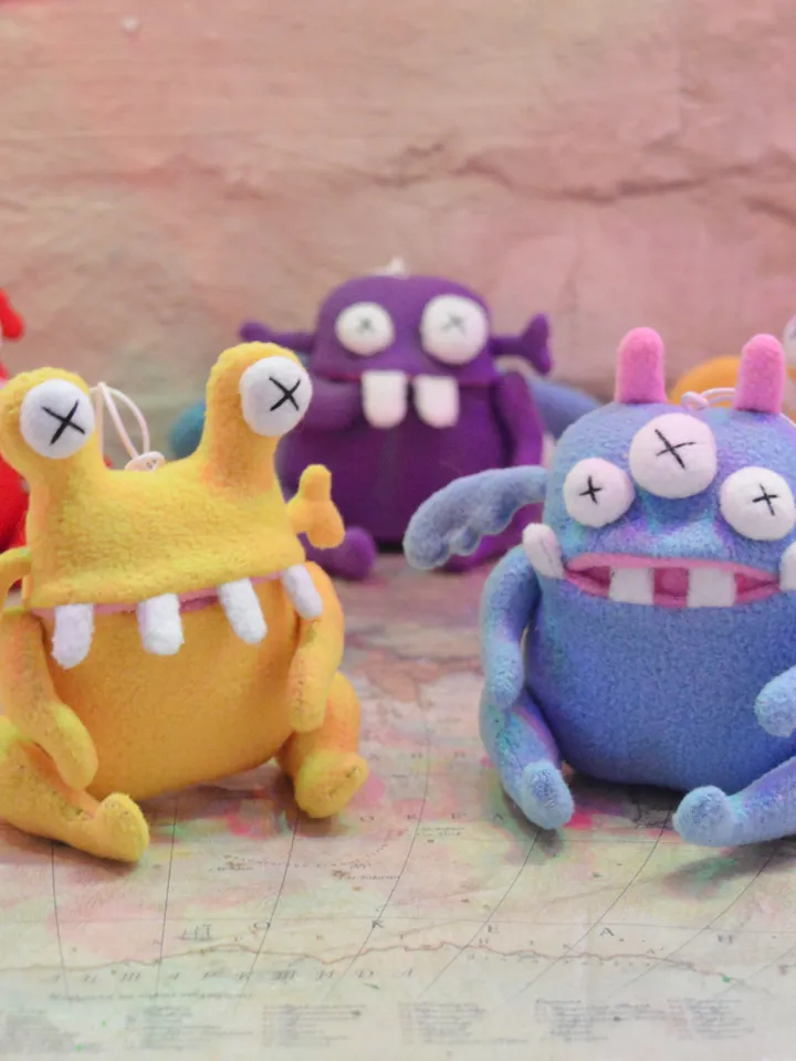 PDF Plush Toy Patterns – 5 Cute Fleece Monster Softies Set