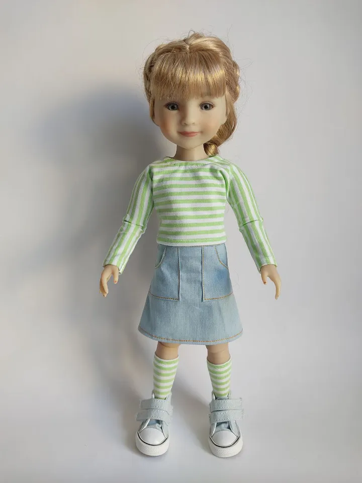 PDF sewing pattern for Ruby Red Fashion Friends dolls.