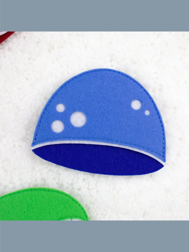 Mushroom - Felt Busy Book Page - Sewing Pattern