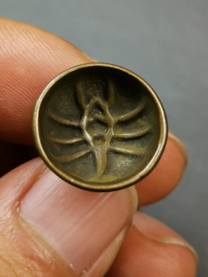 Gandhanra Tibetan Thokcha Amulet,Scorpion Tsa Tsa Mold Pendant,Pocket Scorpion Guru of Padmasambhava Mold,17mm