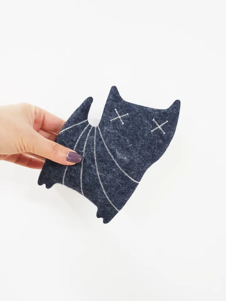 Black Cat pattern Pdf for sewing halloween doll Zombie of felt, stuffed animal diy