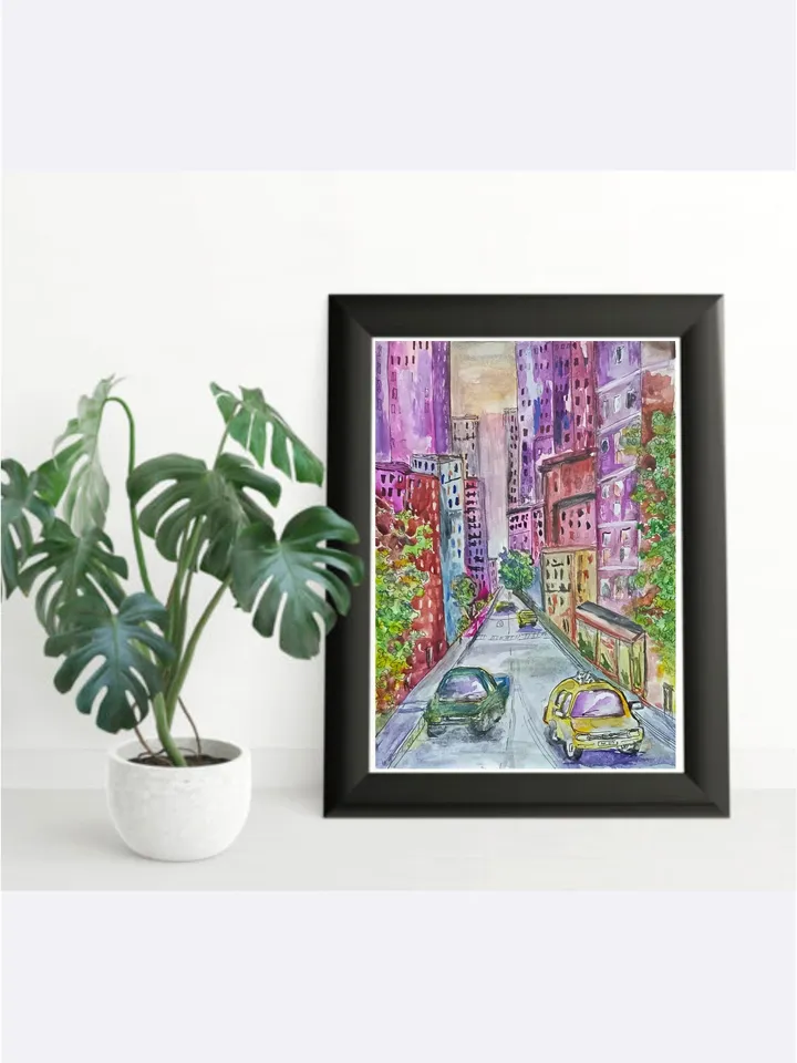 Painting New York City Street Painting