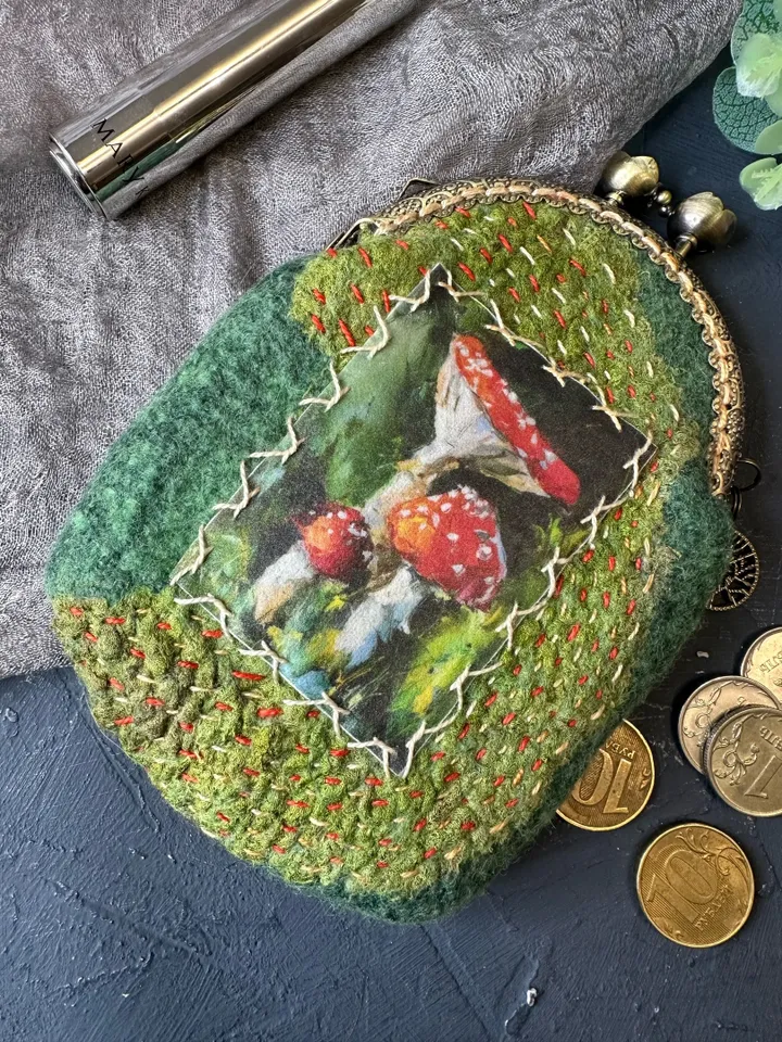 Coin purse Mushrooms