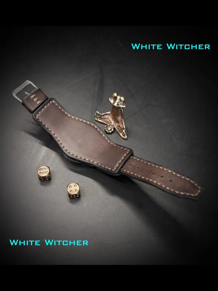 Handmade leather watch strap - wristband made to order.