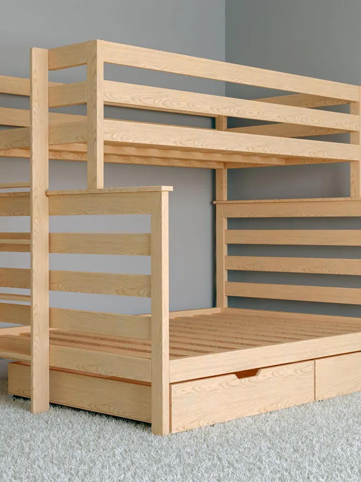 DIY Twin Over Full Bunk Bed Plans, PDF Guide