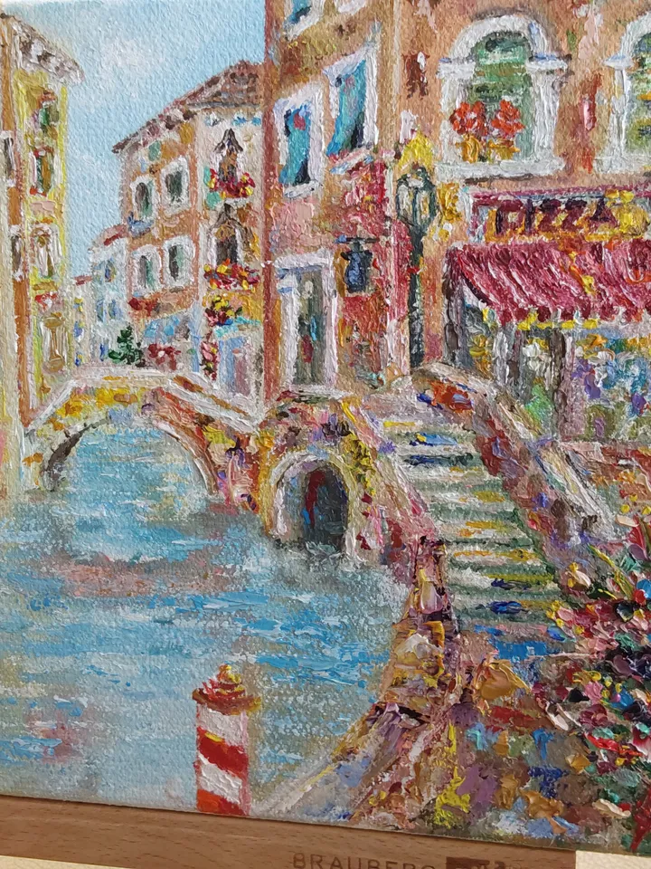 Venice. Oil painting. Canvas on a wide stretcher. Author's work