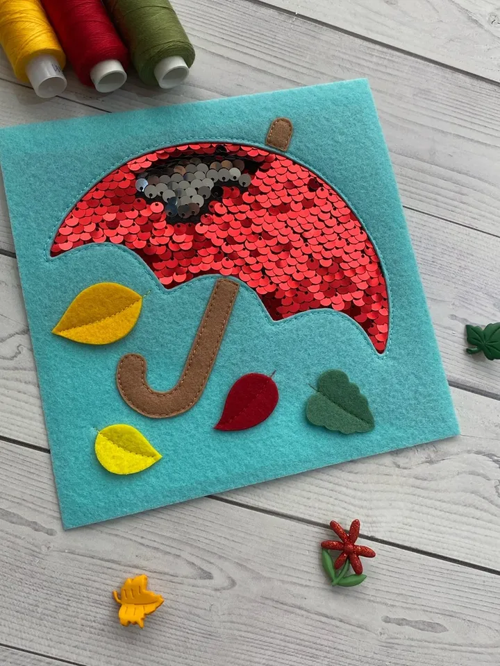 Autumn Book, Quiet Felt Book, Montessori toy, Busy book for kids, Educational toy, Gift for baby