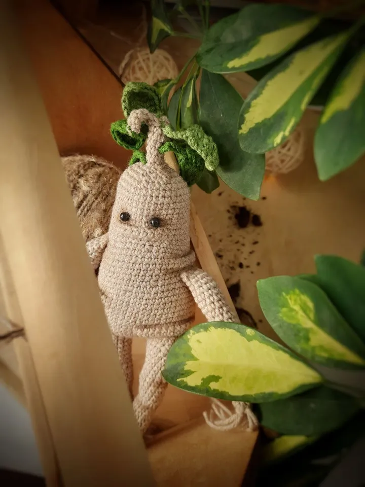 Mandrake Root Doll Stuffed Toys. Soft Handmade Gift Harry Potter. Art doll fans best friend gift. Harry Potter fans