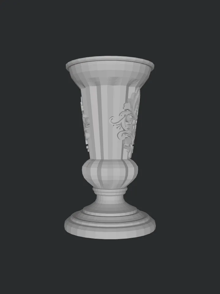 3D MODEL Miniature Victorian vase model ready to print