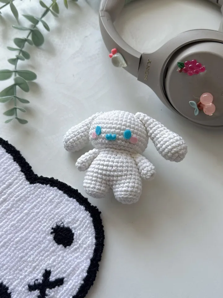 crochet pattern cinnamoroll, PDF US terms, sanrio collection crochet patterns