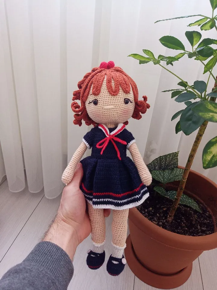 Crochet Doll, Personalized Doll, Personalized Baby Toys, Crochet For Sale, Stuffed Doll, Plush Toys, Princess Doll, Amigurumi Doll Finished