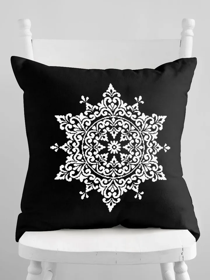 Mandala cross stitch pattern PDF download, Flower mandala pattern digital PDF, Mandala ornament cross stitch chart, Mandala embroidery #M241