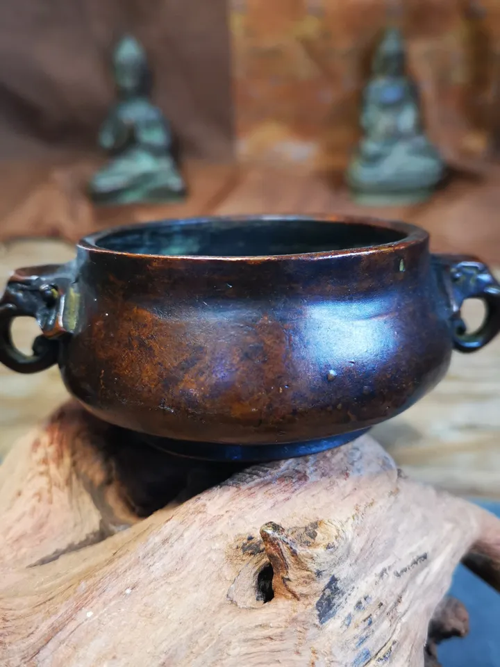 Gandhanra Vintage Chinese Censer,Amphora Incense Burner,for Incense and Offering