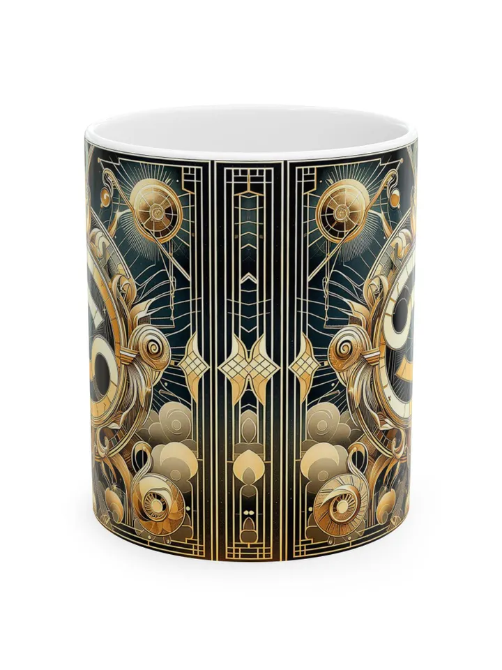 Cancer Zodiac Mug, Unique Coffee Cup, Zodiac Style Drinkware, Decorative Tea Gift, Retro Kitchenware, Home Decor