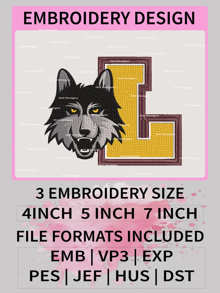 NCAA Loyola Chicago Ramblers Embroidery File, 3 Sizes, 6 Formats, NCAA Machine Embroidery Design, NCAA Logo, NCAA Teams