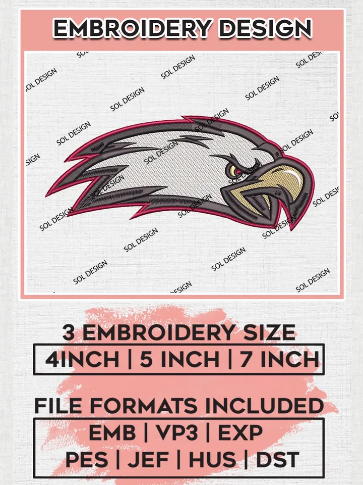 Boston College Eagles Embroidery Design, NCAA Logo Embroidery Design, Boston College Eagles Machine Embroidery Pattern, Digital Download