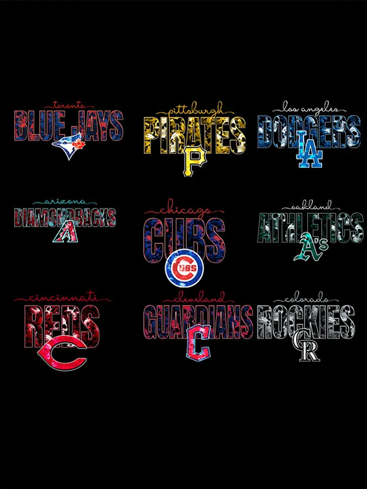 Bundle MLB Skull Halloween PNG, MLB Halloween PNG, MLB Team Halloween PNG, Baseball Halloween PNG