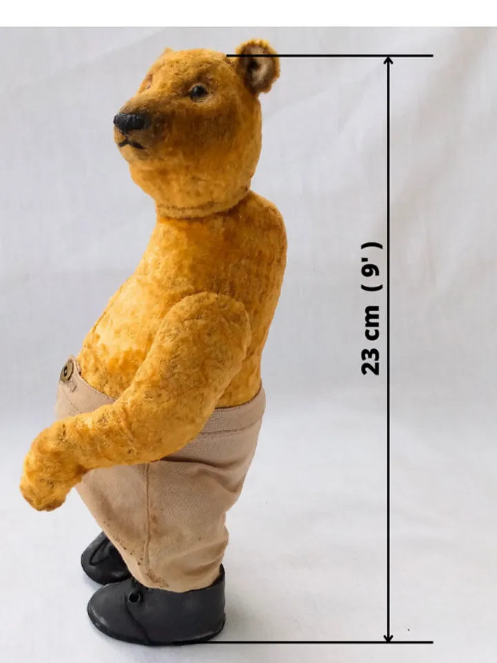 Cool teddy bear 23 cm, designer plush bear 9 inches