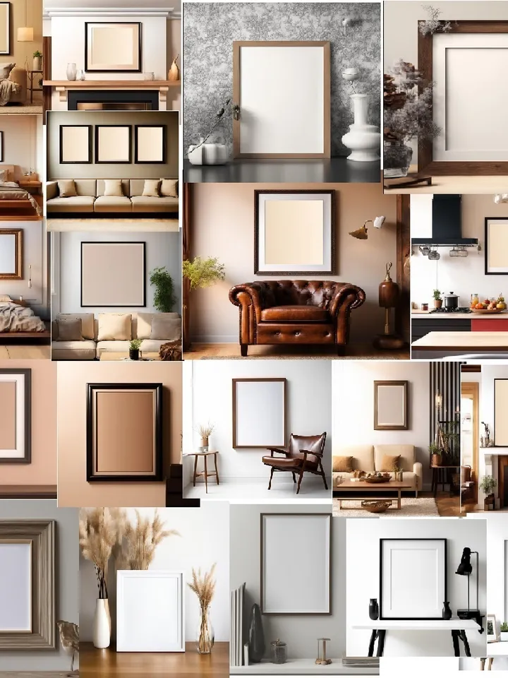 50 Frame Mock Ups, Frame Mock Ups Bundle Mock, Mock Ups Photography Styled, Stock Photo, Template Frame Art print