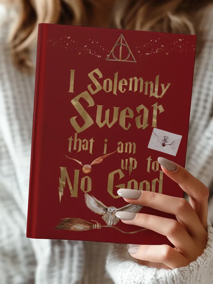 Wizarding World Hardcover Journal, Magic Notebook, Spell Book, Fantasy Diary, Gift, Magic gift Matte Journal