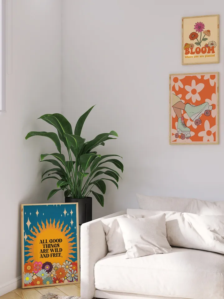 Good Things Retro Quote Wall Print Quote Wall Art Digital Print Download Digital Download Wall Print Retro Wall Decor Printable Wall Art