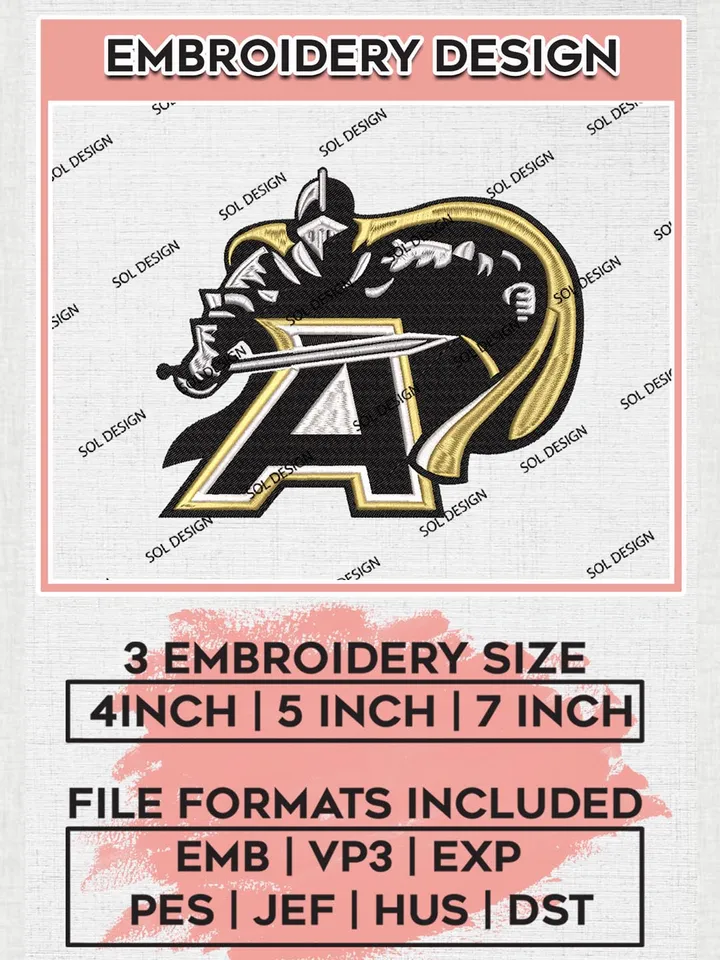 NCAA Army Black Knights Team Logo Machine Embroidery Design, NCAA Army Black Knights Team Design Design files, NCAA Team Embroidery Designs, NCAA Machine Embroidery Designs, Digital Download