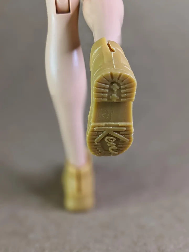 Classic mustard hiking boots for 1/6 scale male dolls