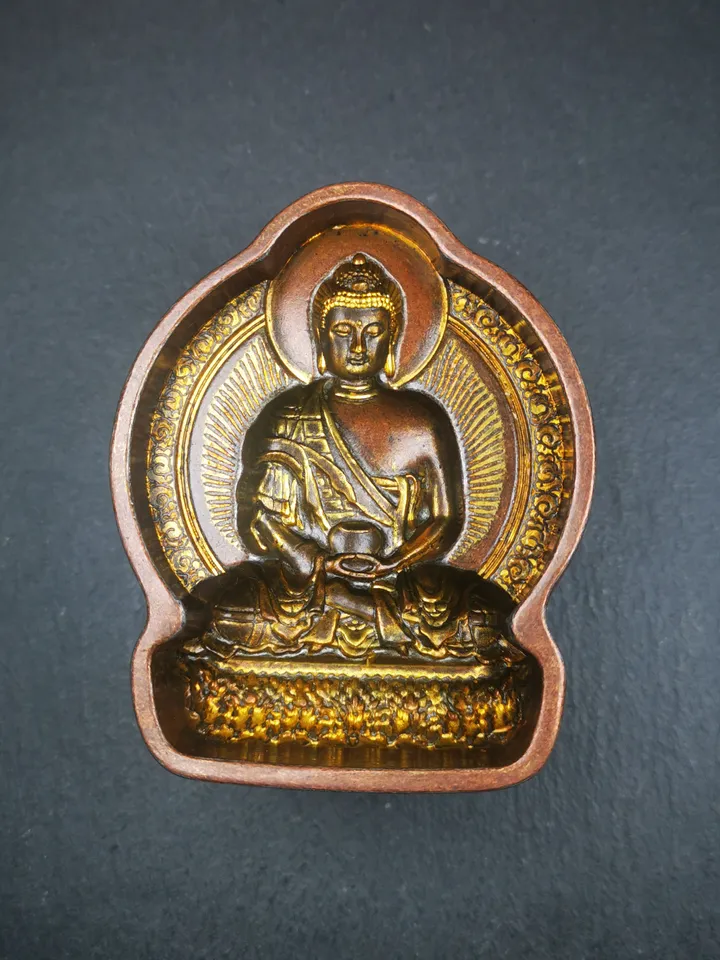 Gandhanra Tibetan Buddha Statue Tsa Tsa Mold,Amitayus,Amida,Amitabha,Copper Mould For Making Clay Buddha Statue,Tsha Tsha