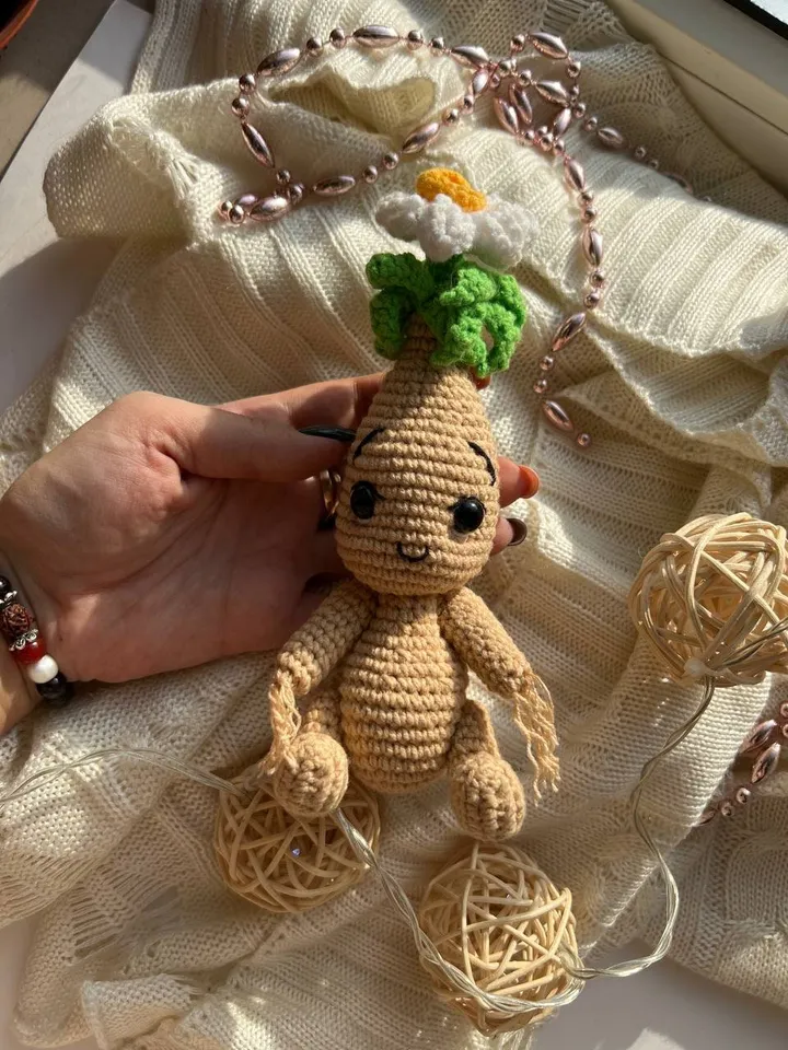 PDF Crochet Narcissus Doll Pattern, Amigurumi Flower, Cute Plant Doll, Flower doll, Amigurumi Doll Pattern, Flower Toy, Spring Crochet