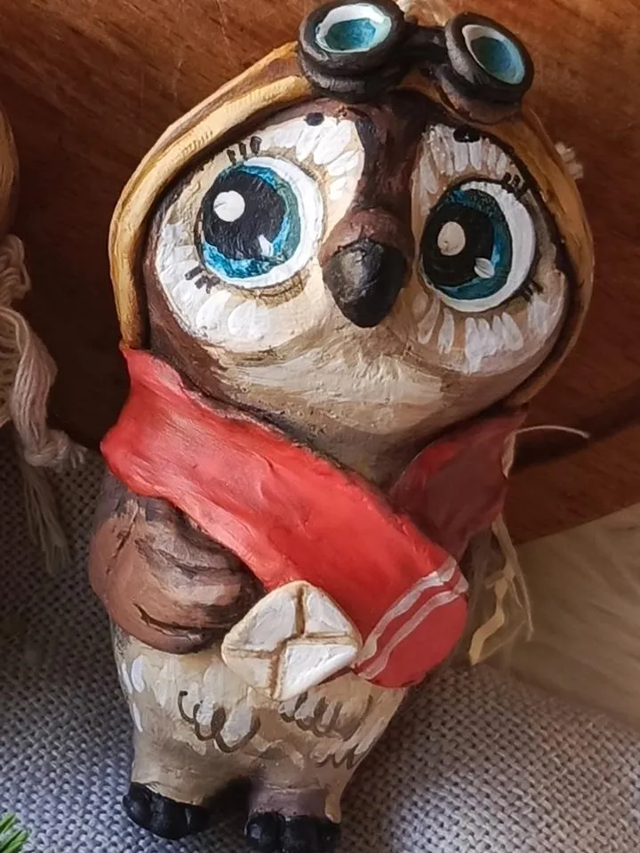 Papier mache sculptures.