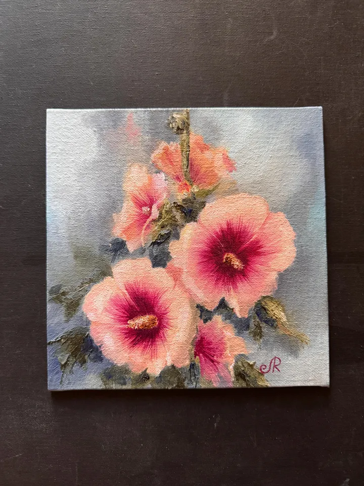 Flowers Original Painting Floral Wall Art Flowers Oil Art