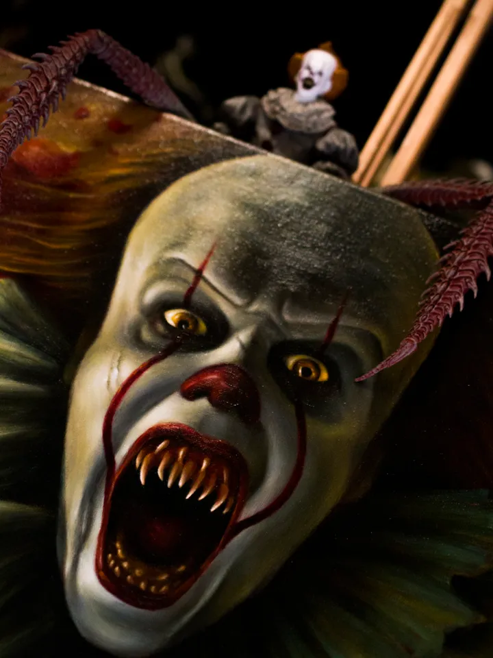 Oil painting Pennywise the dancing