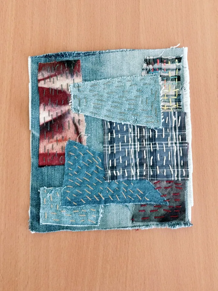Denim patches,Patches, stripe, for decoration, denim